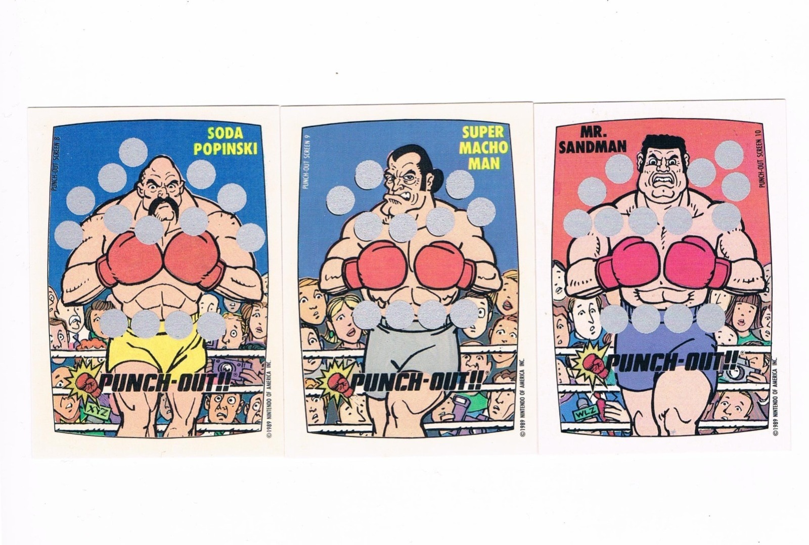 Punch Out - 3x Rubbelkarte