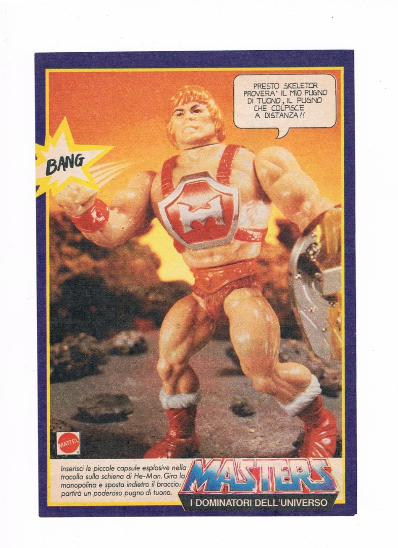 Power Punch He-Man - Italienische Werbeseite