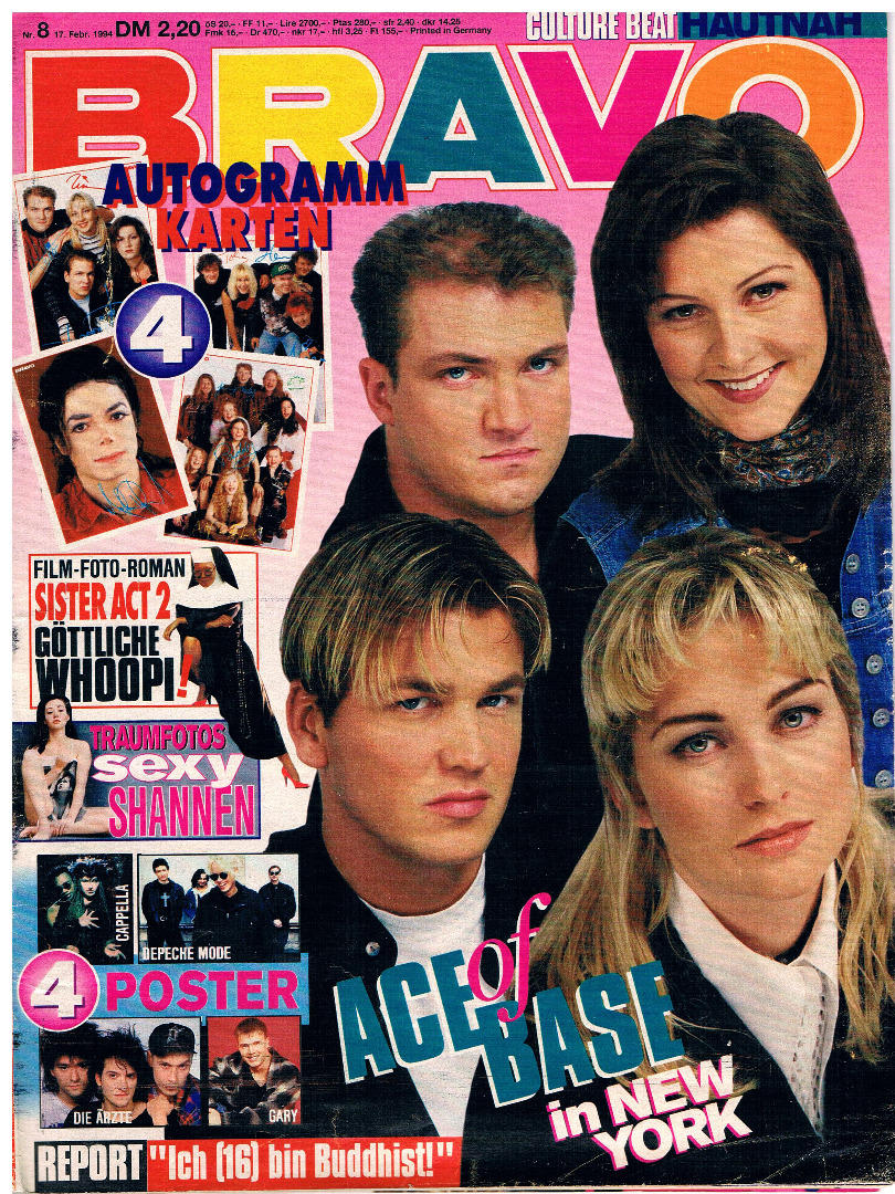 BRAVO Nr8 - 1994 - Komplett - Jugend-Magazin / Heft