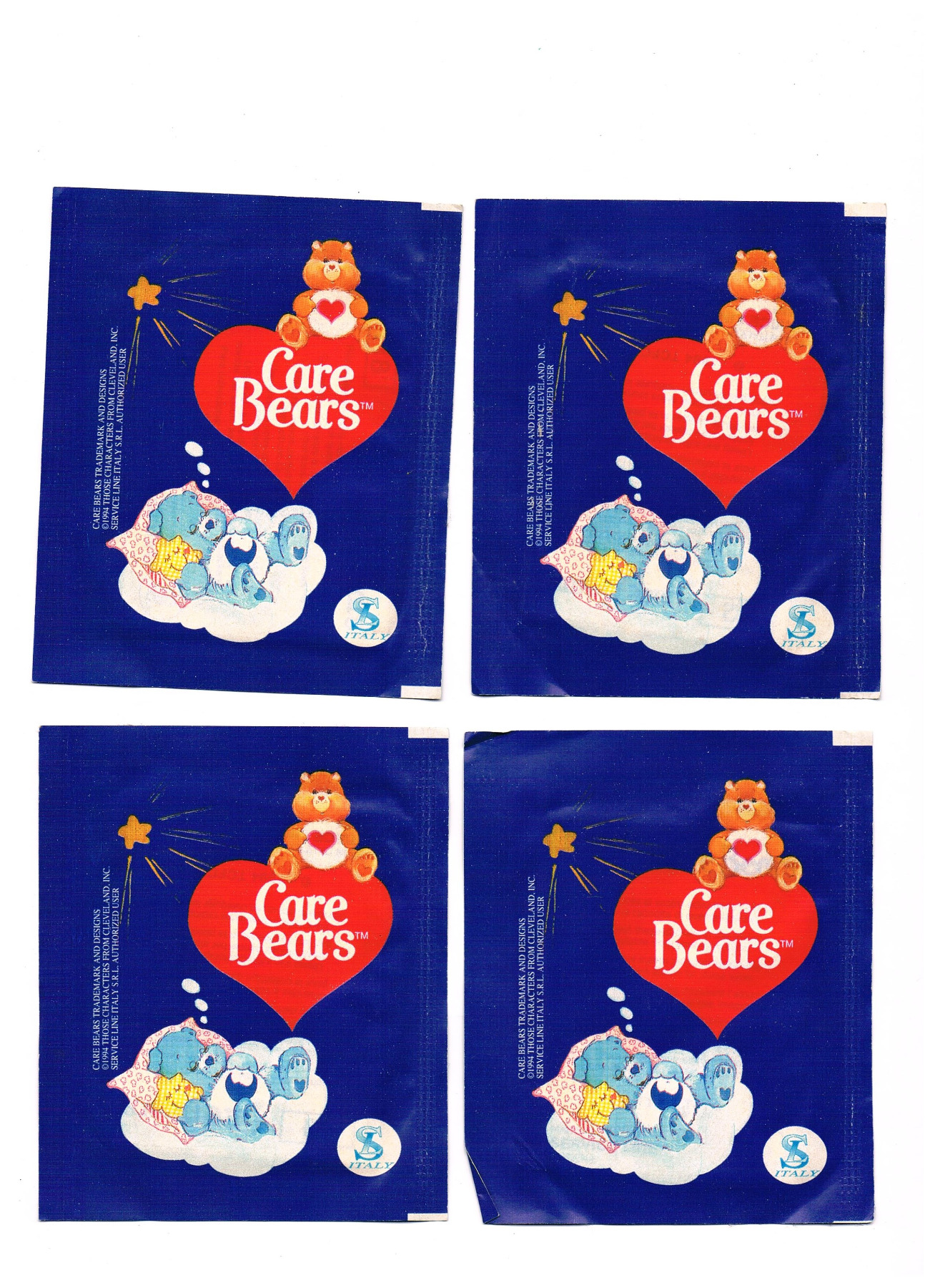 Care Bears / Glücksbärchen Stickerpackung 1994