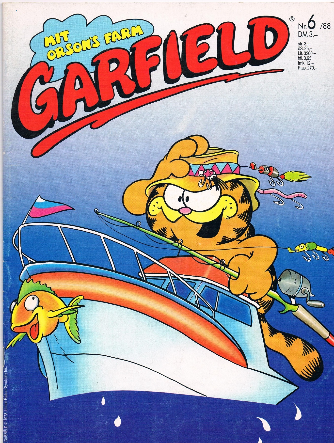 Garfield Comic - Heft Ausgabe 6-88 1988