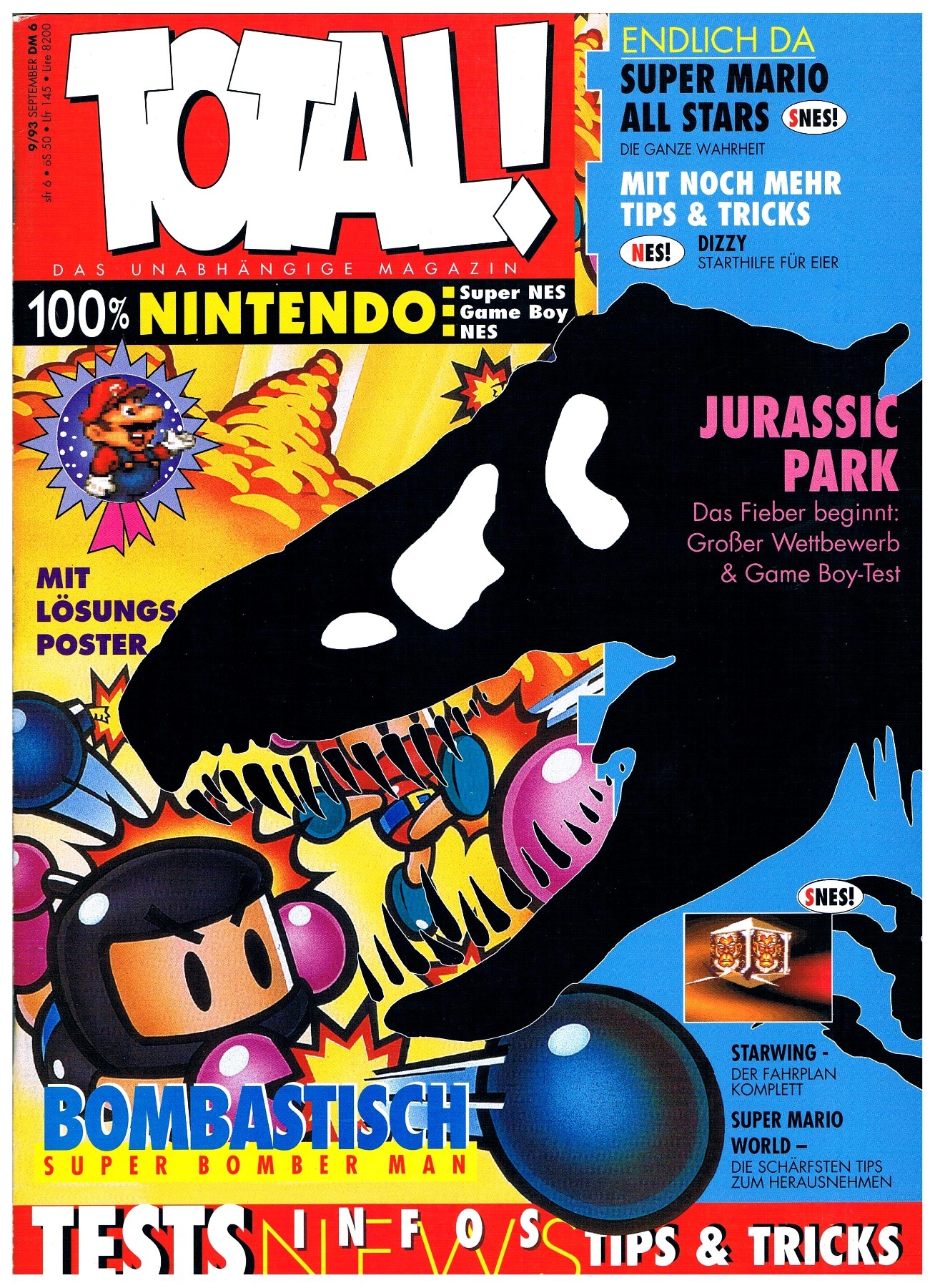 TOTAL Das unabhängige Magazin - 100 Nintendo - Ausgabe 9/93 1993