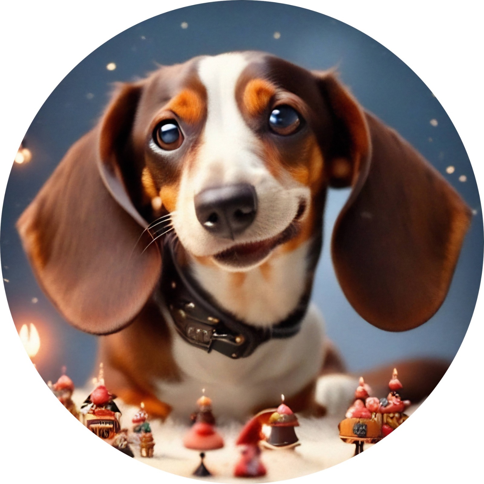happy dachshund - dog Sticker