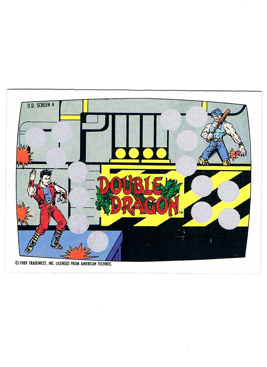 Double Dragon - Screen 4 O-Pee-Chee / Nintendo 1989
