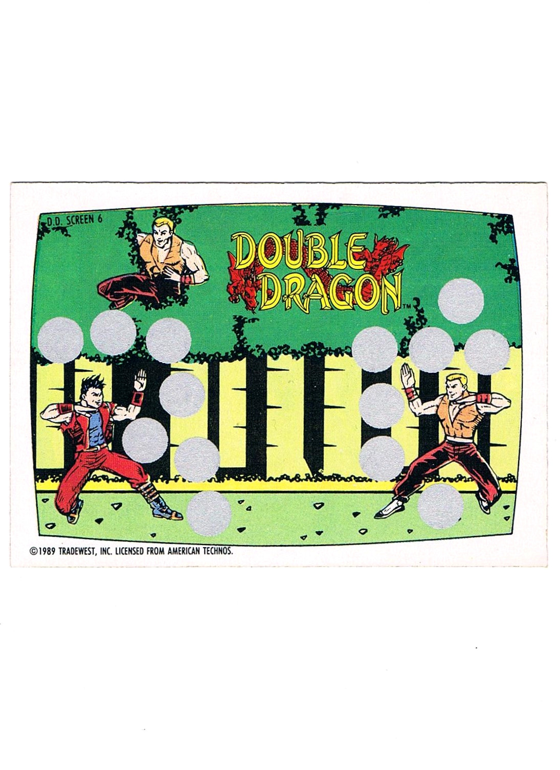 Double Dragon - Screen 6 O-Pee-Chee / Nintendo 1989