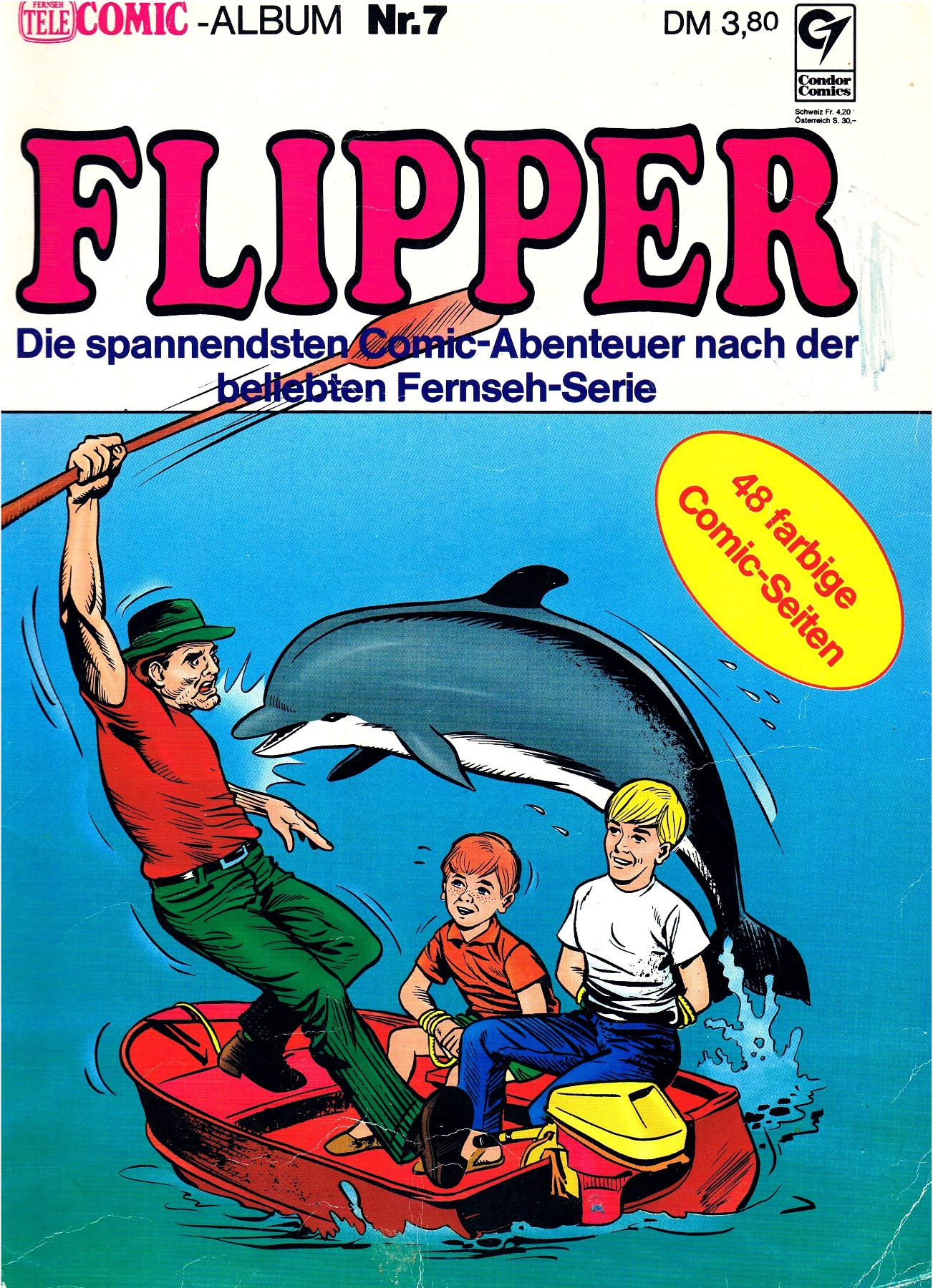 Flipper - Fernseh Tele Comic-Album Nr. 7 1976 Condor Comics