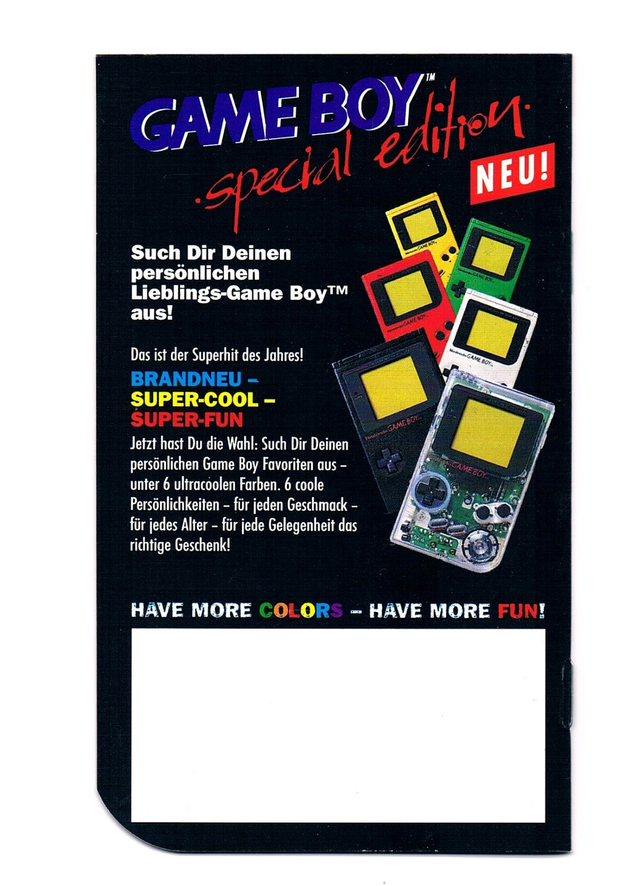 Game Boy Portable Power - News 95 - Mini Katalog 1995 4