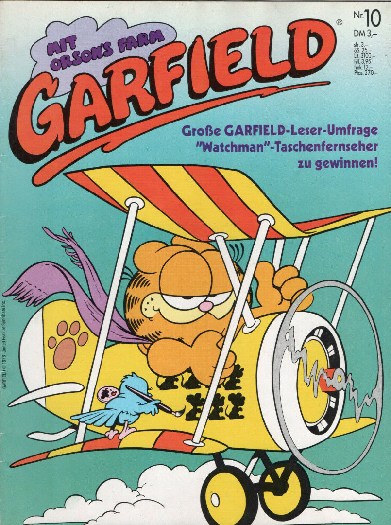 Garfield Comic - Heft Ausgabe 10 1987