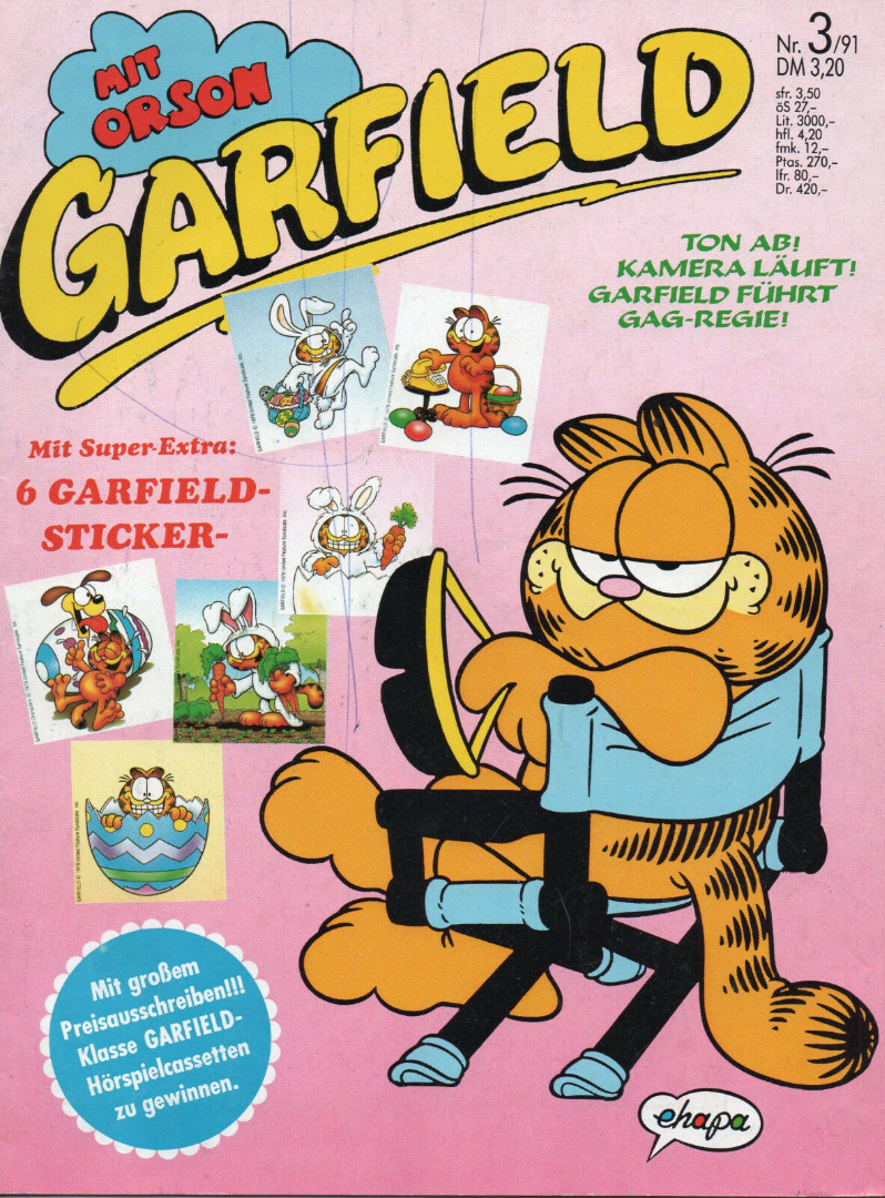 Garfield Comic - Heft Ausgabe 3-91 1991
