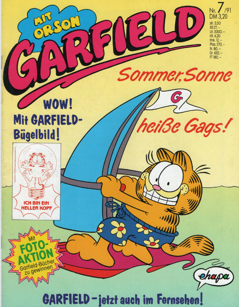 Garfield Comic - Heft Ausgabe 7-91 1991