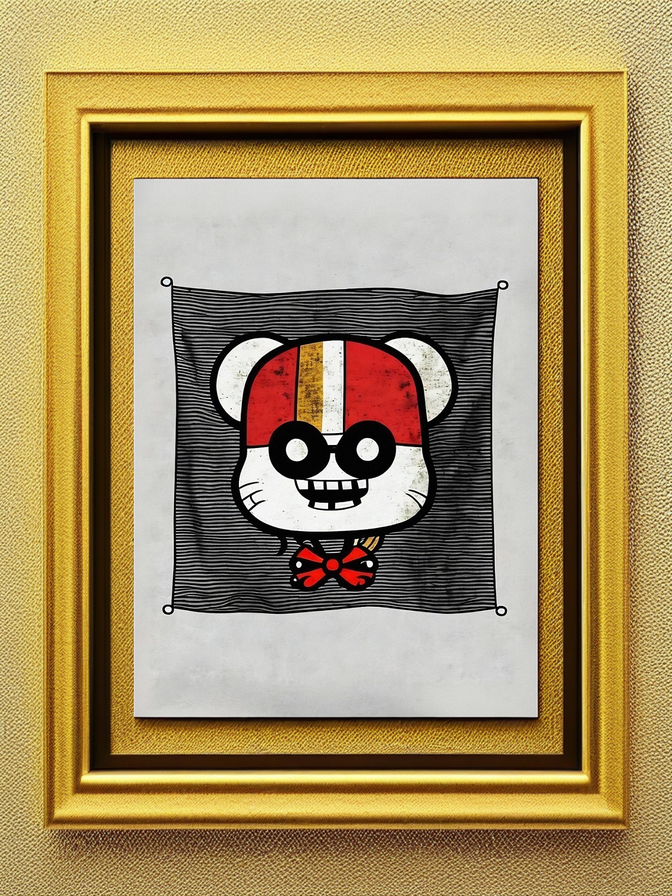 Hamster pirate flag mini photo poster - 27x20 cm 4