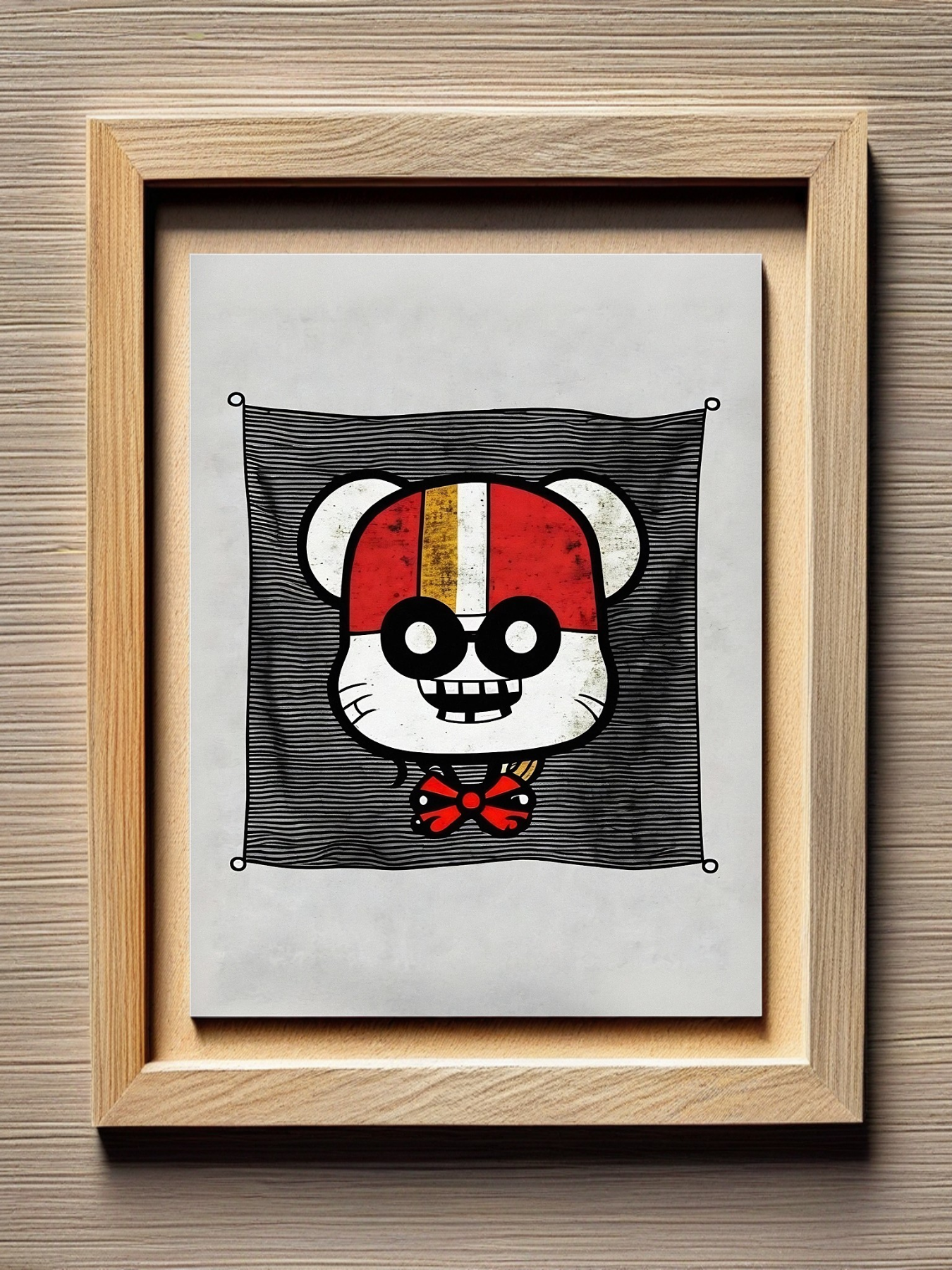 Hamster pirate flag mini photo poster - 27x20 cm 3