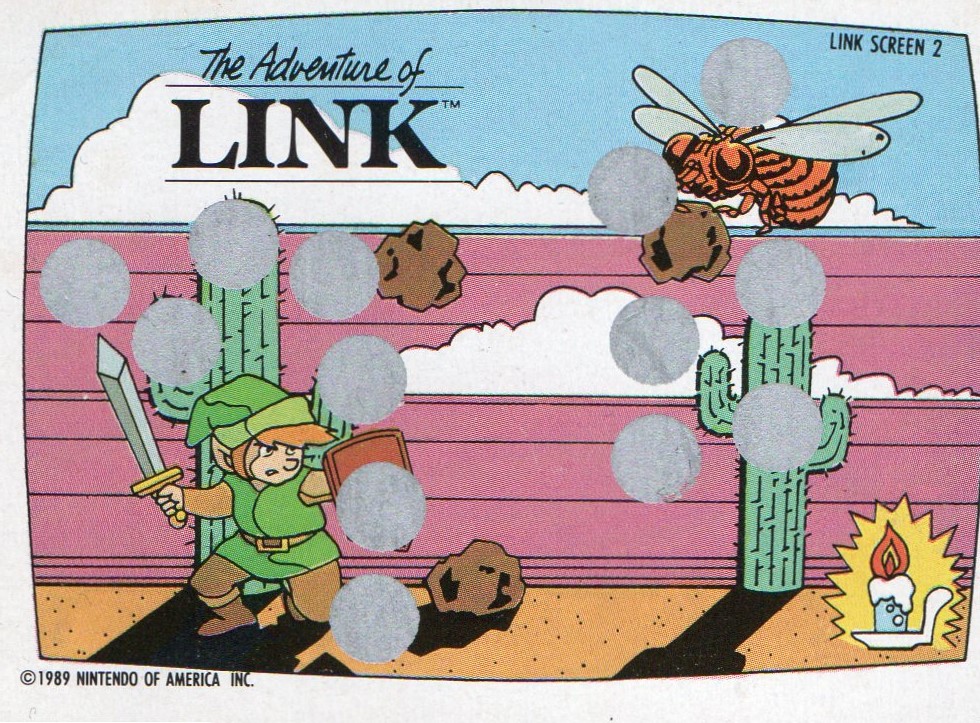 The Legend of Zelda 2 - The Adventure of Link - Screen 2 O-Pee-Chee / Nintendo 1989