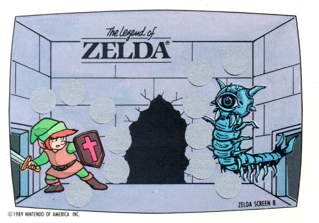 The Legend of Zelda - NES Rubbelkarte - Screen 8 Topps / Nintendo 1989