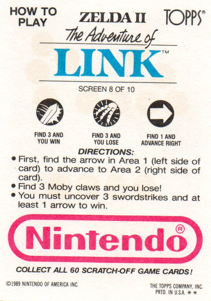 The Legend of Zelda - Rubbelkarte 2