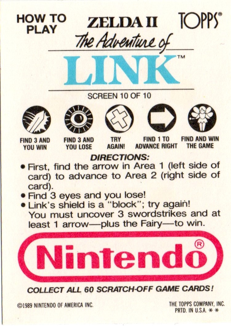 The Legend of Zelda - Rubbelkarte 2