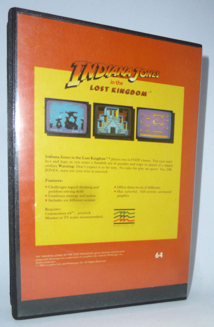 Indiana Johnes in the lost kingdom - C64 / Commodore 64 2