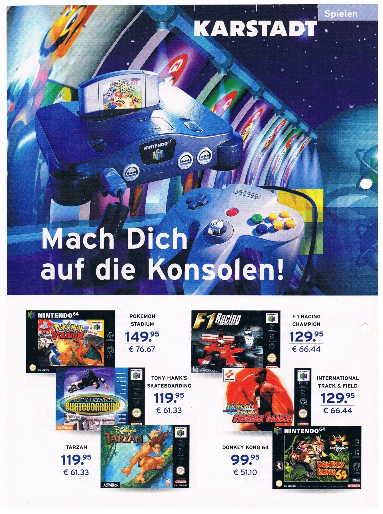 Karstadt - Werbung PlayStation 1 / N64 2