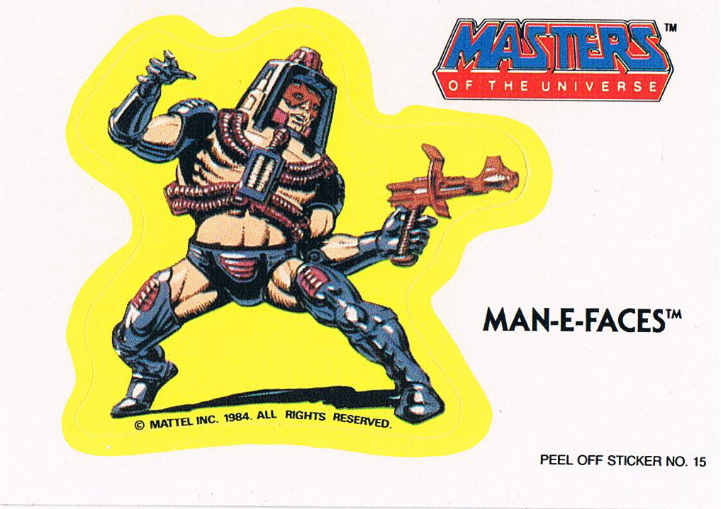Man-E-Faces Sticker von Topps
