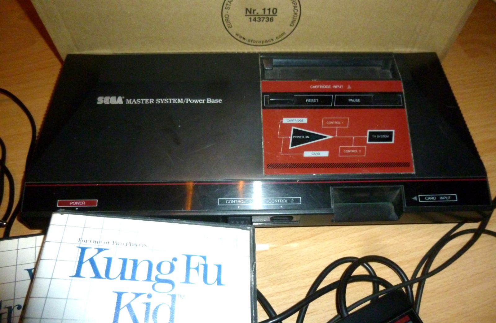 Sega Master System 1 - Mit Stromadapter - Antennenkabel - Gamepad und 3 Spielen