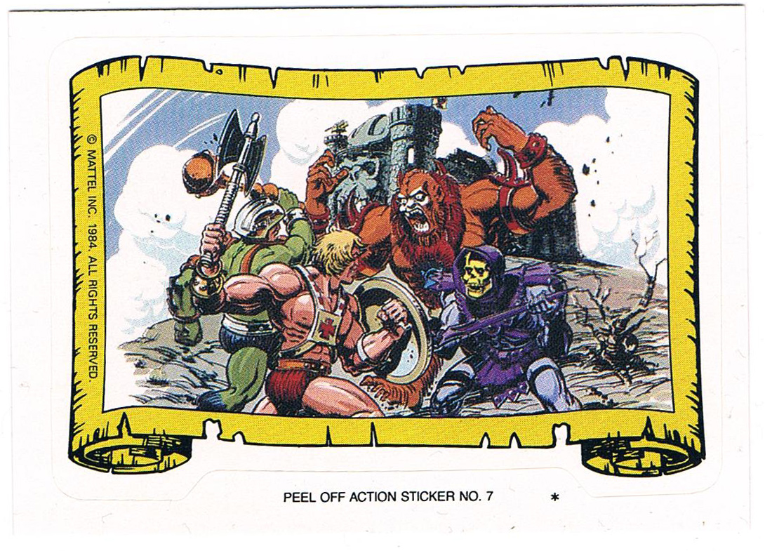 Sticker - He-Man & Man-At-Arms vs Skeletor & Beast Man