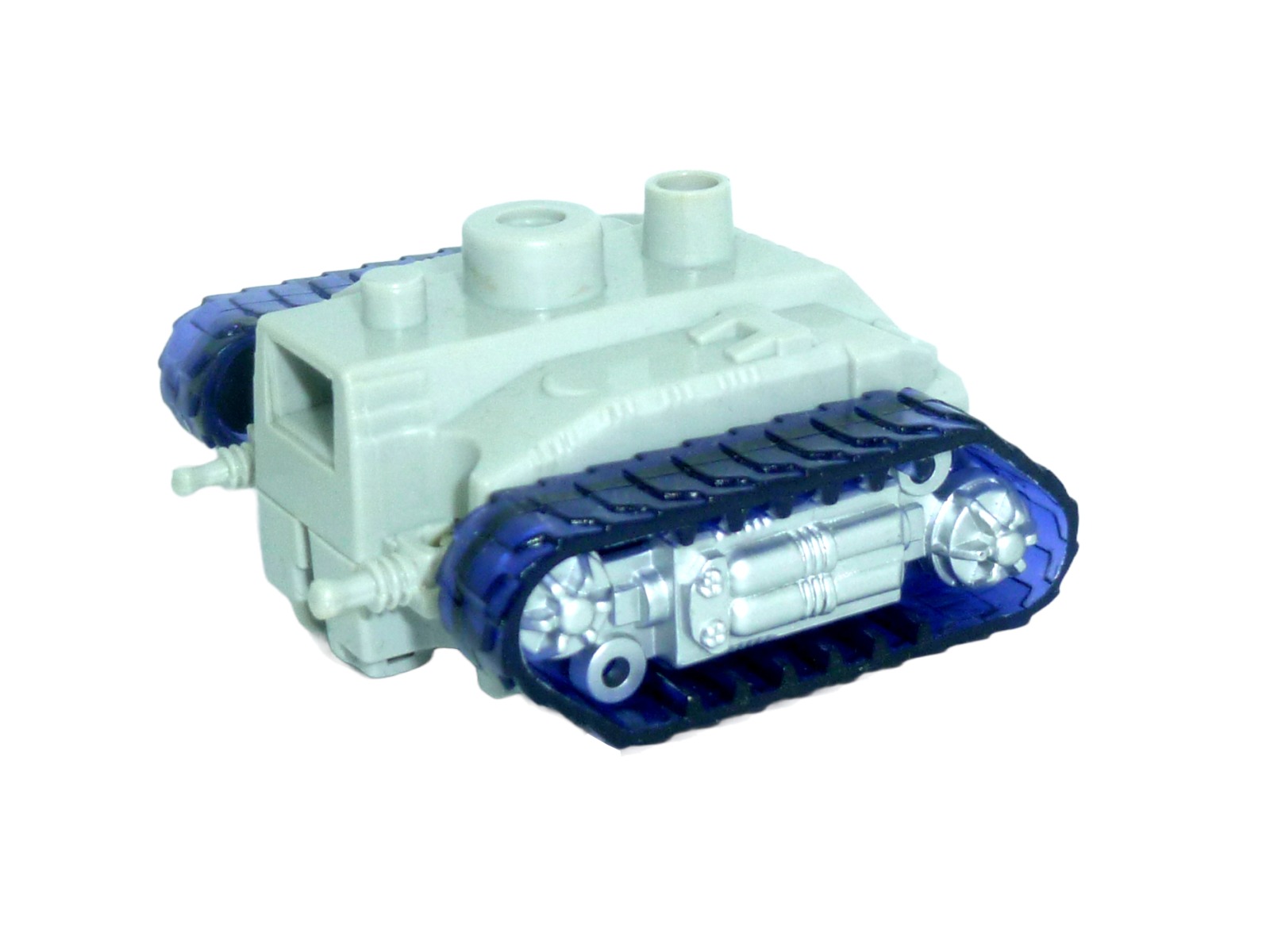 Panzer Fahrzeug grau mit lila Kettenrädern