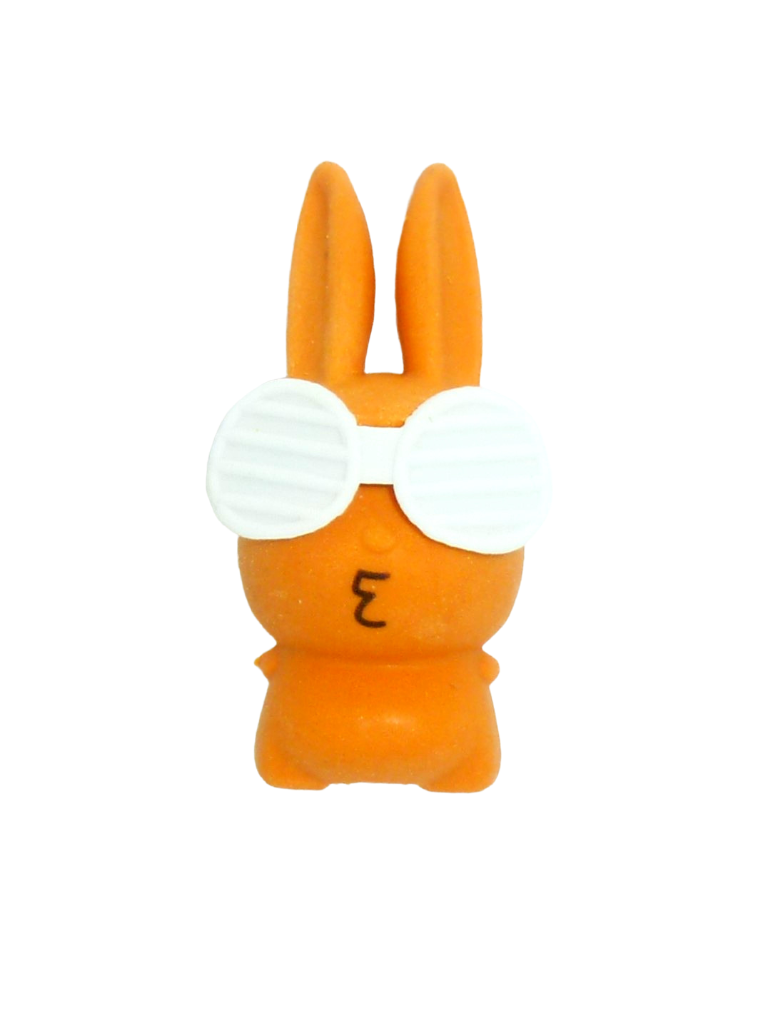 Orange bunny with sunglasses - eraser