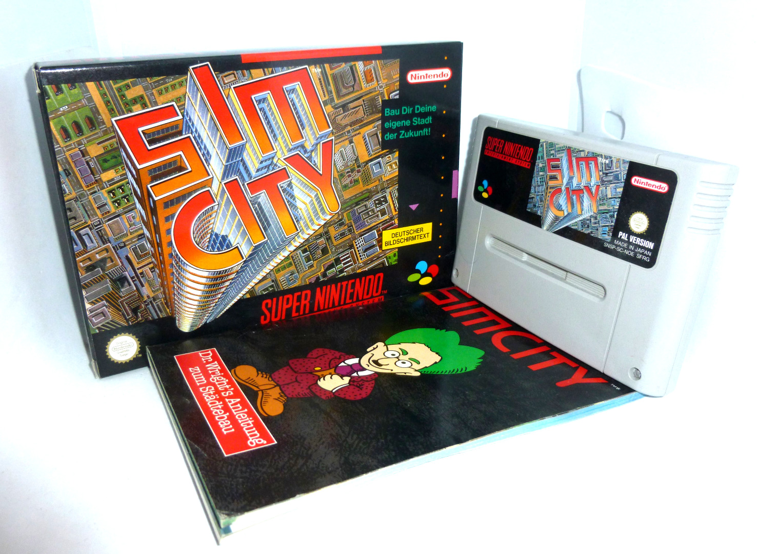 Nintendo SNES - Sim City - Komplett / OVP - Pal Version