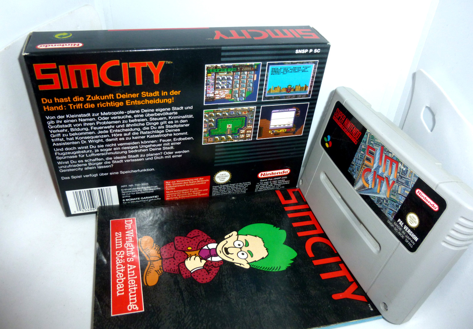 Nintendo SNES - Sim City - Komplett / OVP - Pal Version 3