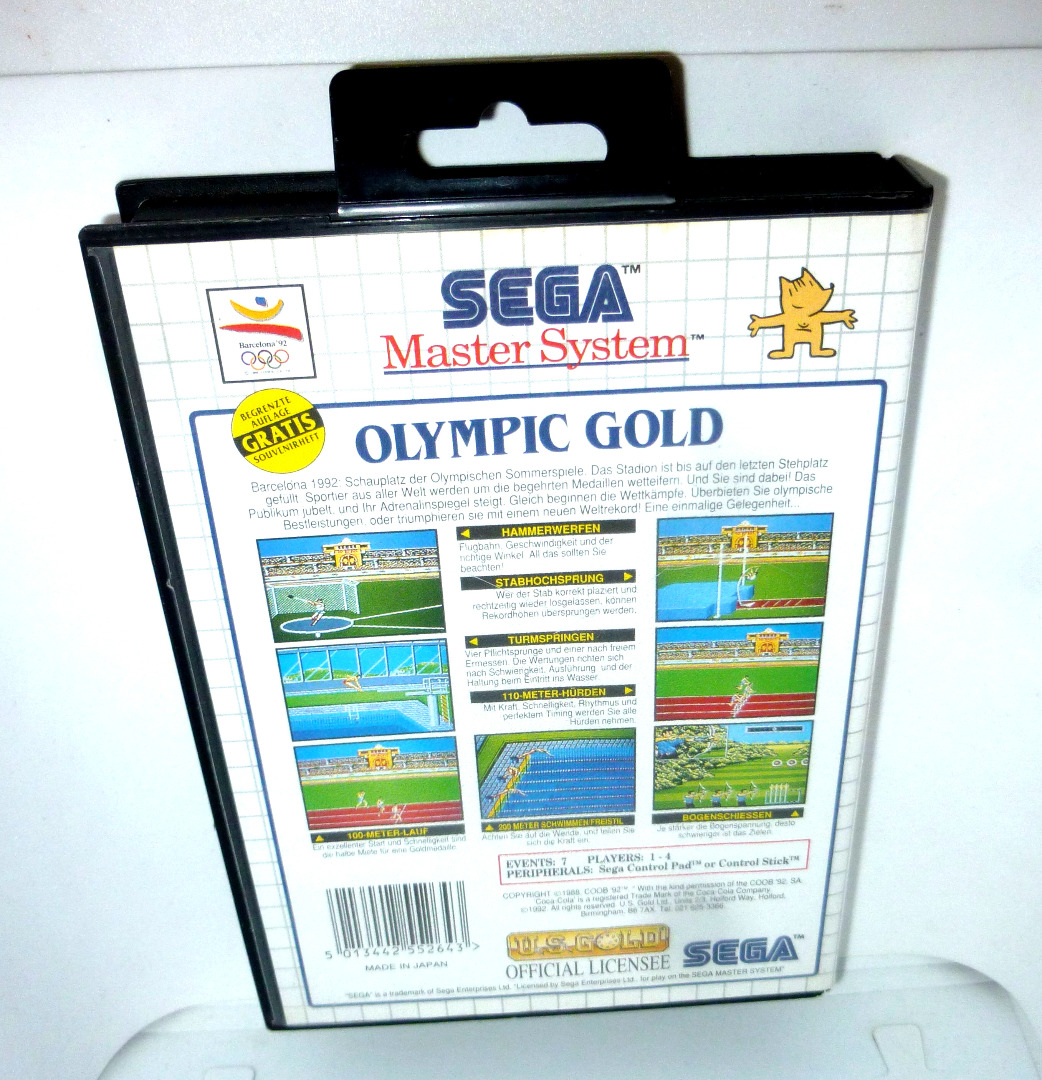 Sega Master System - Olympic Gold - The Mega Cartridge 3