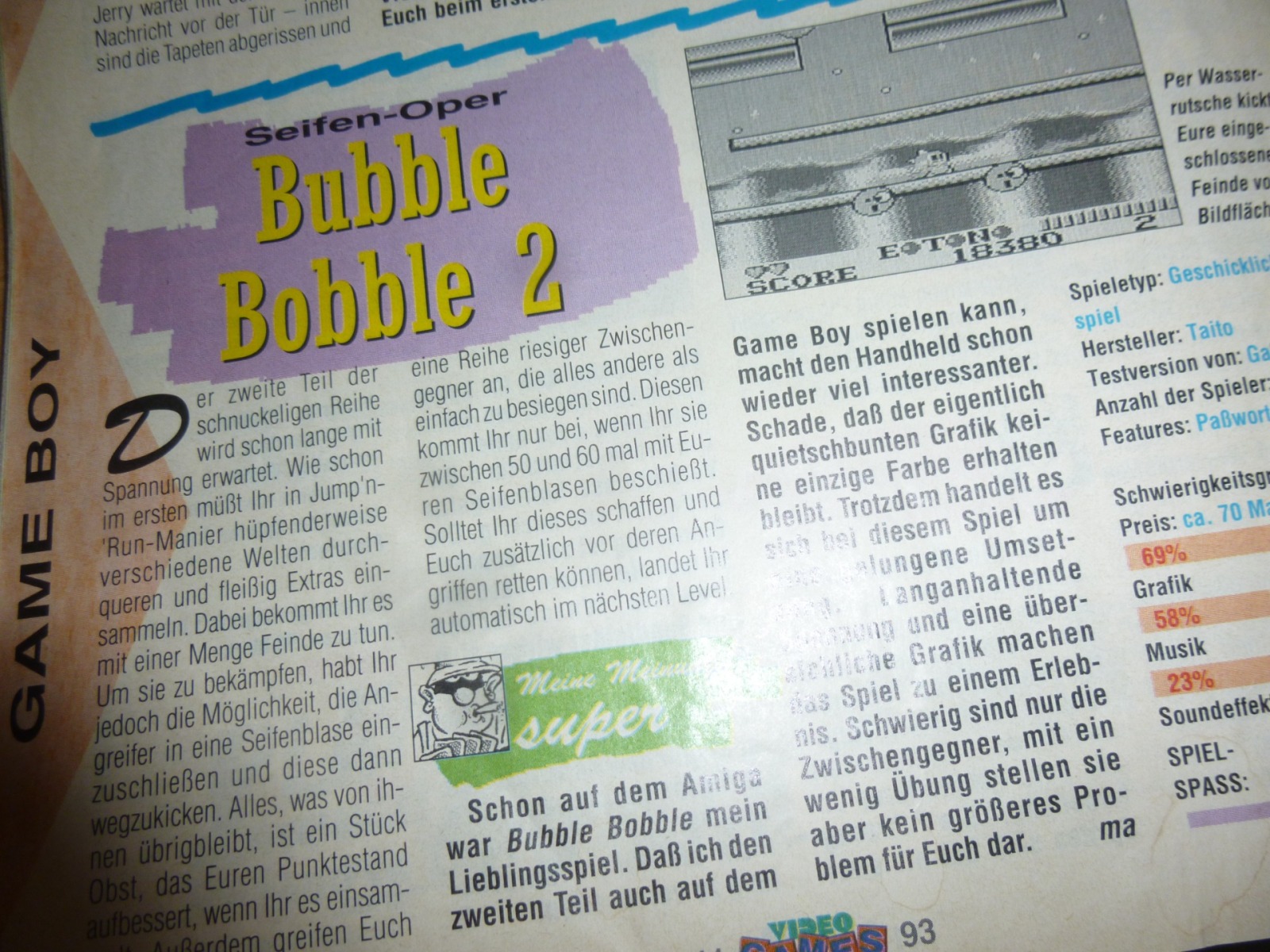 Video Games - Magazin Ausgabe 11/93 1993 36