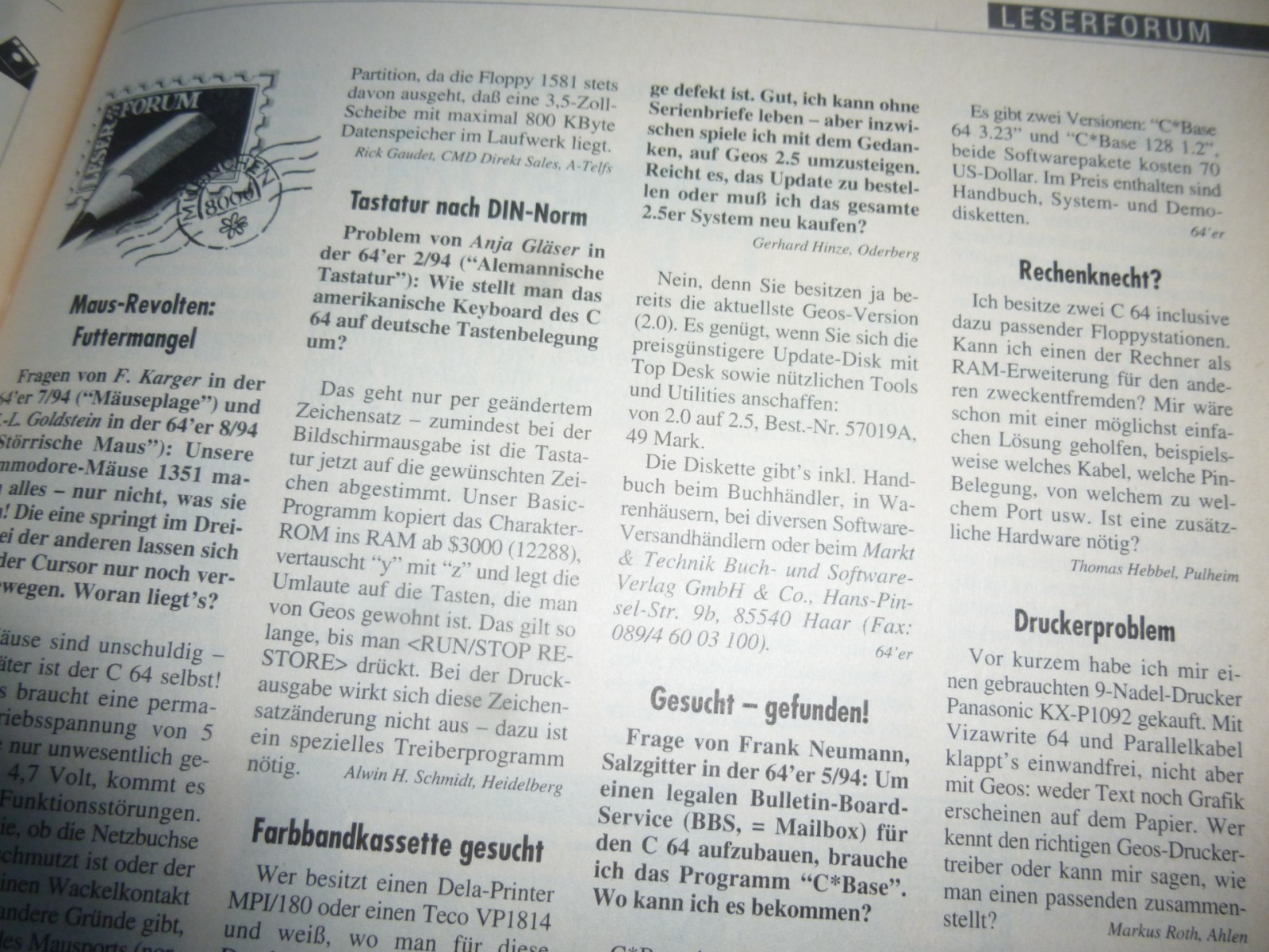 64er Magazin Ausgabe 11/94 1994 12