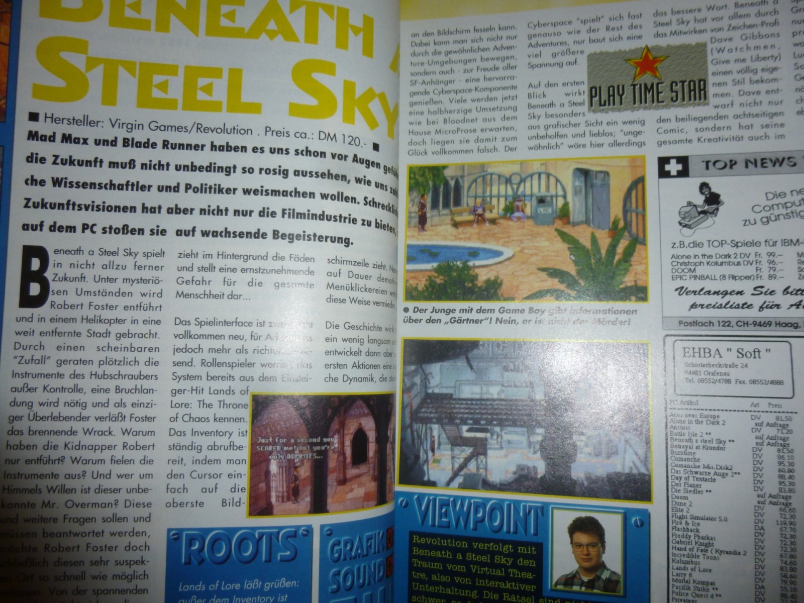 Play Time - Das Computer- und Videospiele-Magazin - Ausgabe 4/94 1994 14