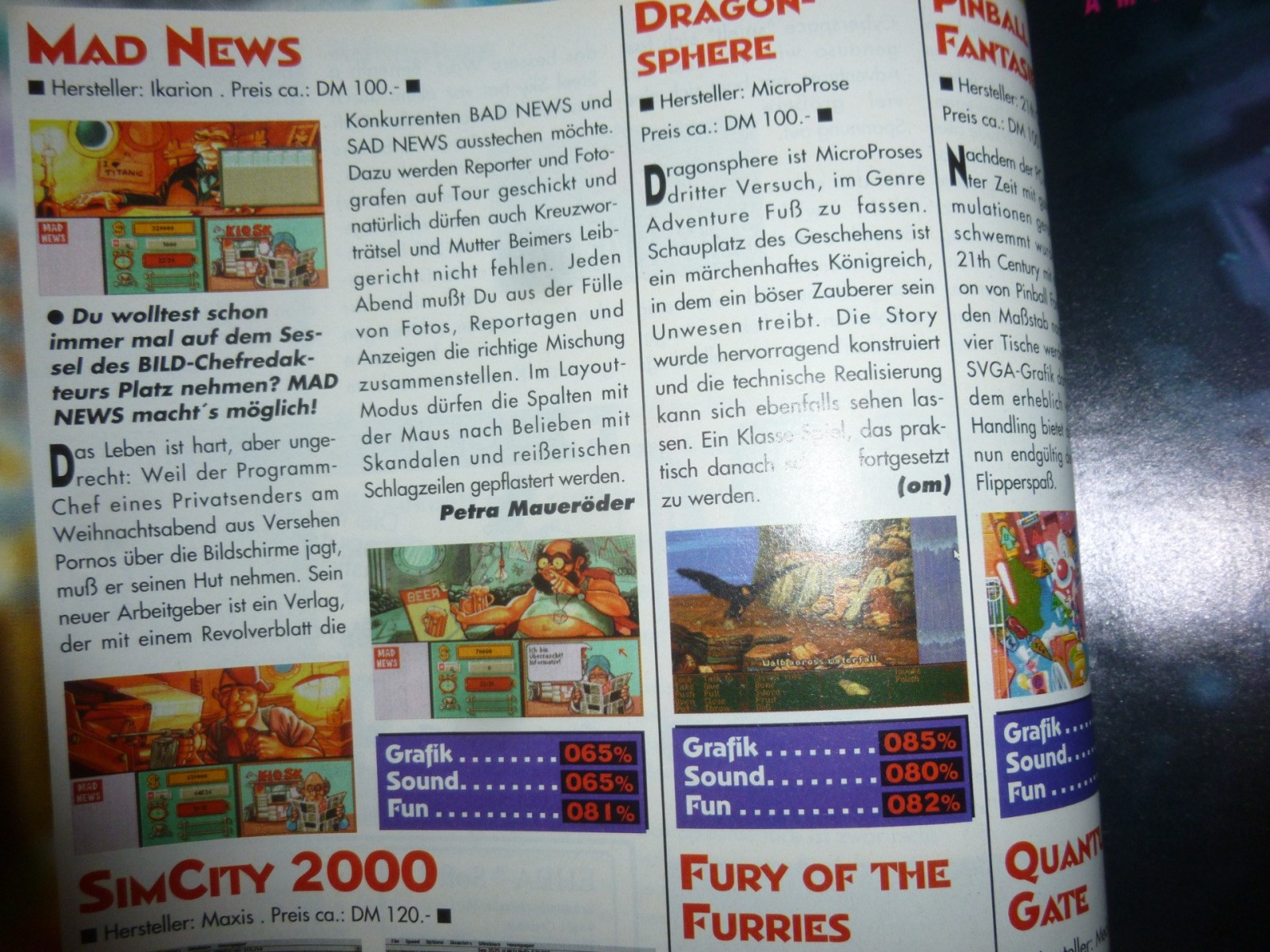 Play Time - Das Computer- und Videospiele-Magazin - Ausgabe 4/94 1994 15