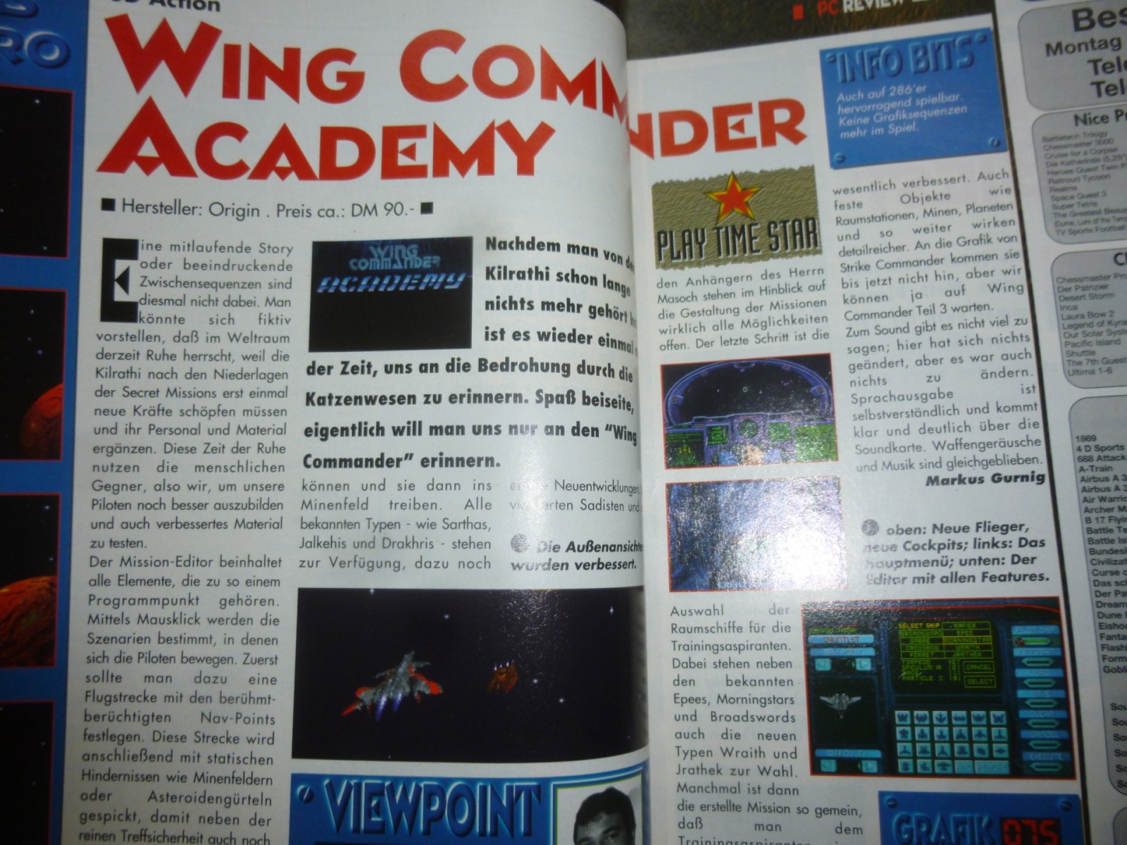 Play Time - Das Computer- und Videospiele-Magazin - Ausgabe 10/93 1993 8