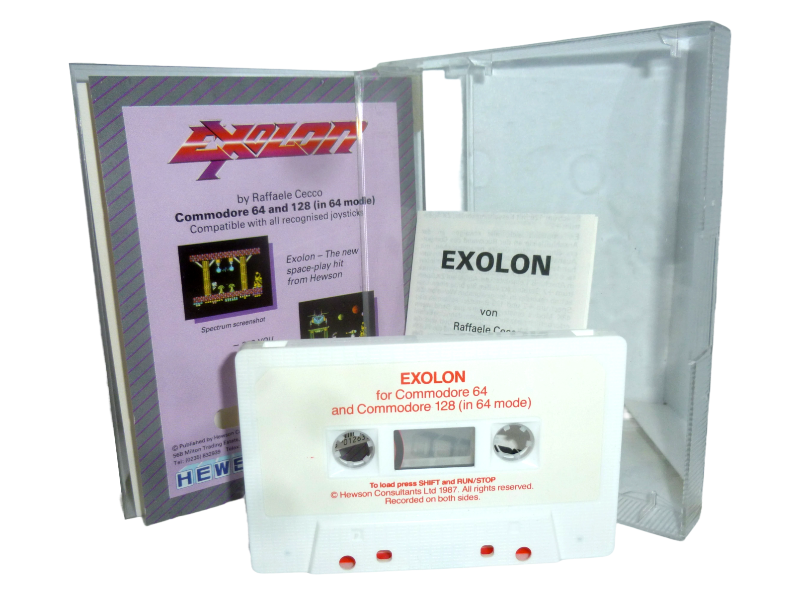 Exolon - Kassette / Datasette Hewson 1986 2