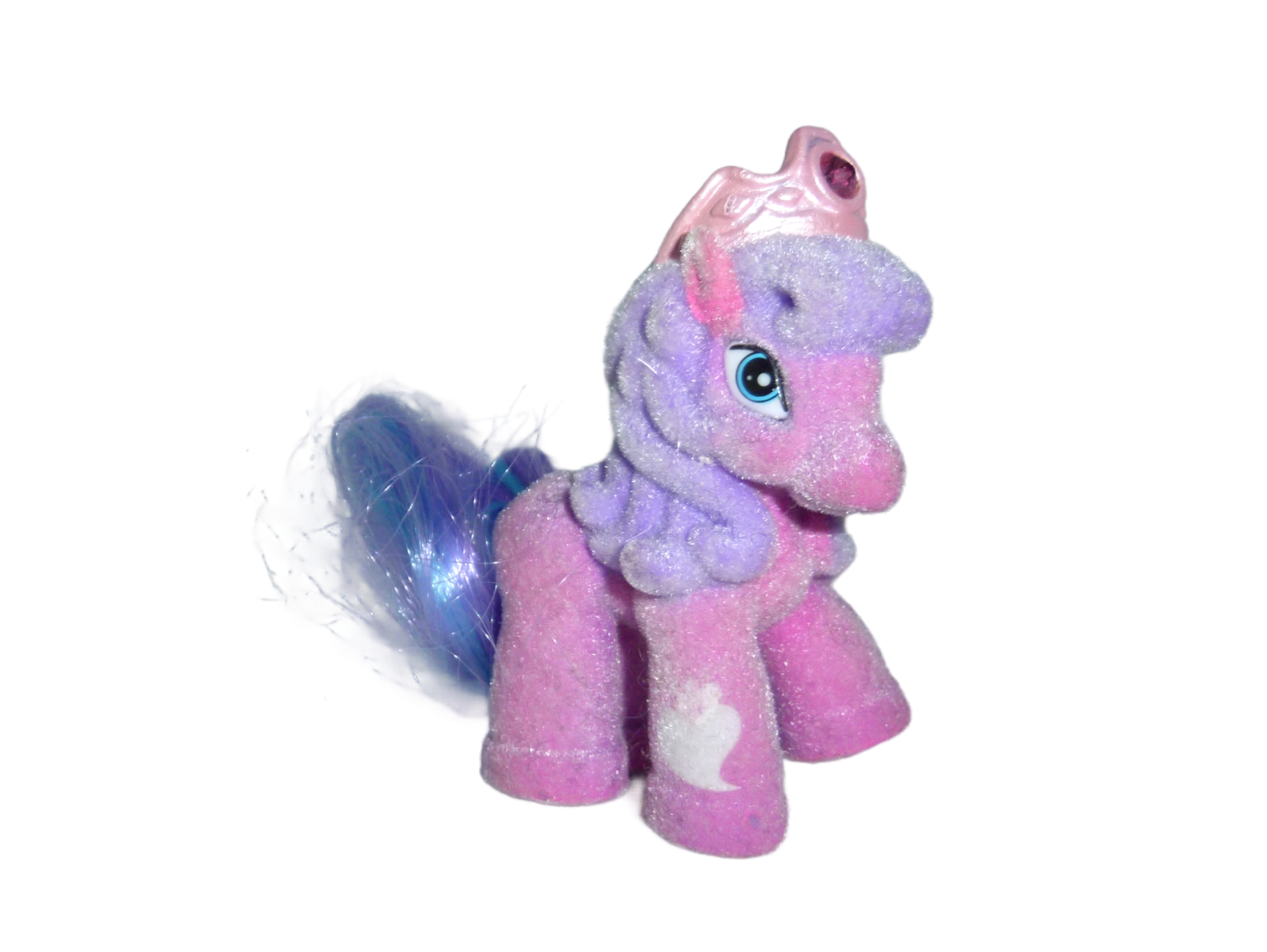 Pink Filly horse with crown