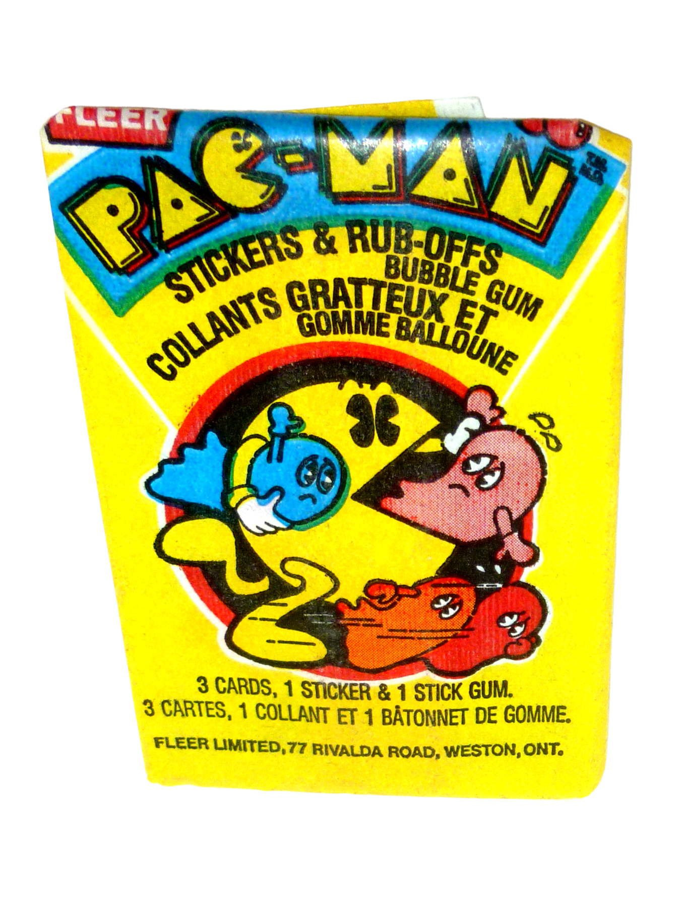 Pac-Man Sticker Packung - Ungeöffnet Fleer / Midway 1982