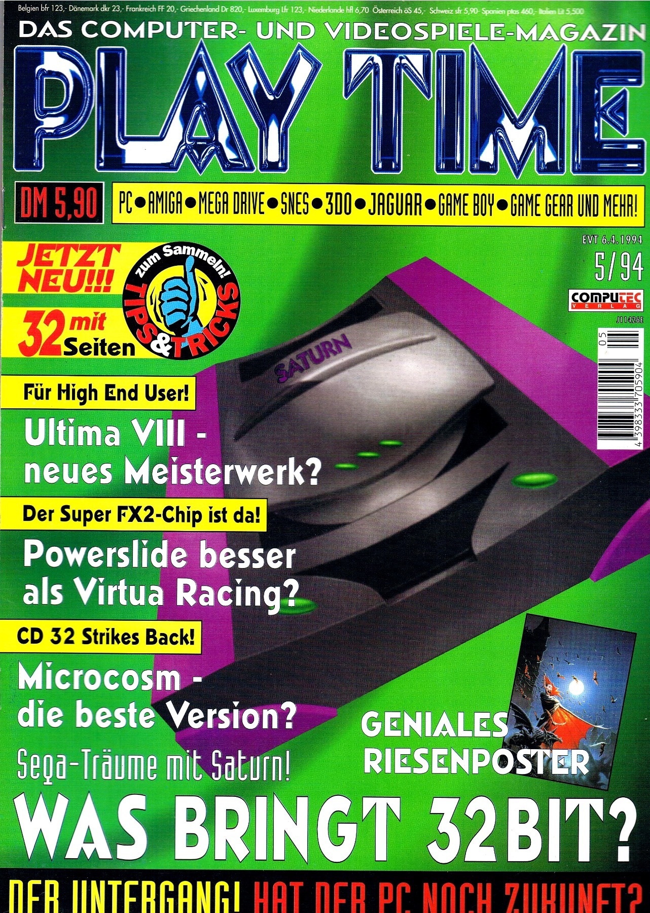 Play Time - Das Computer- und Videospiele-Magazin - Ausgabe 5/94 1994