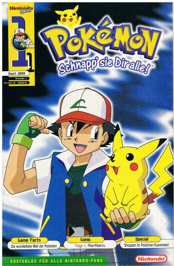 September 1999 - Nr1 - Club Nintendo Special - Pokemon Schnapp sie dir alle  | Online Shop | Retrendo