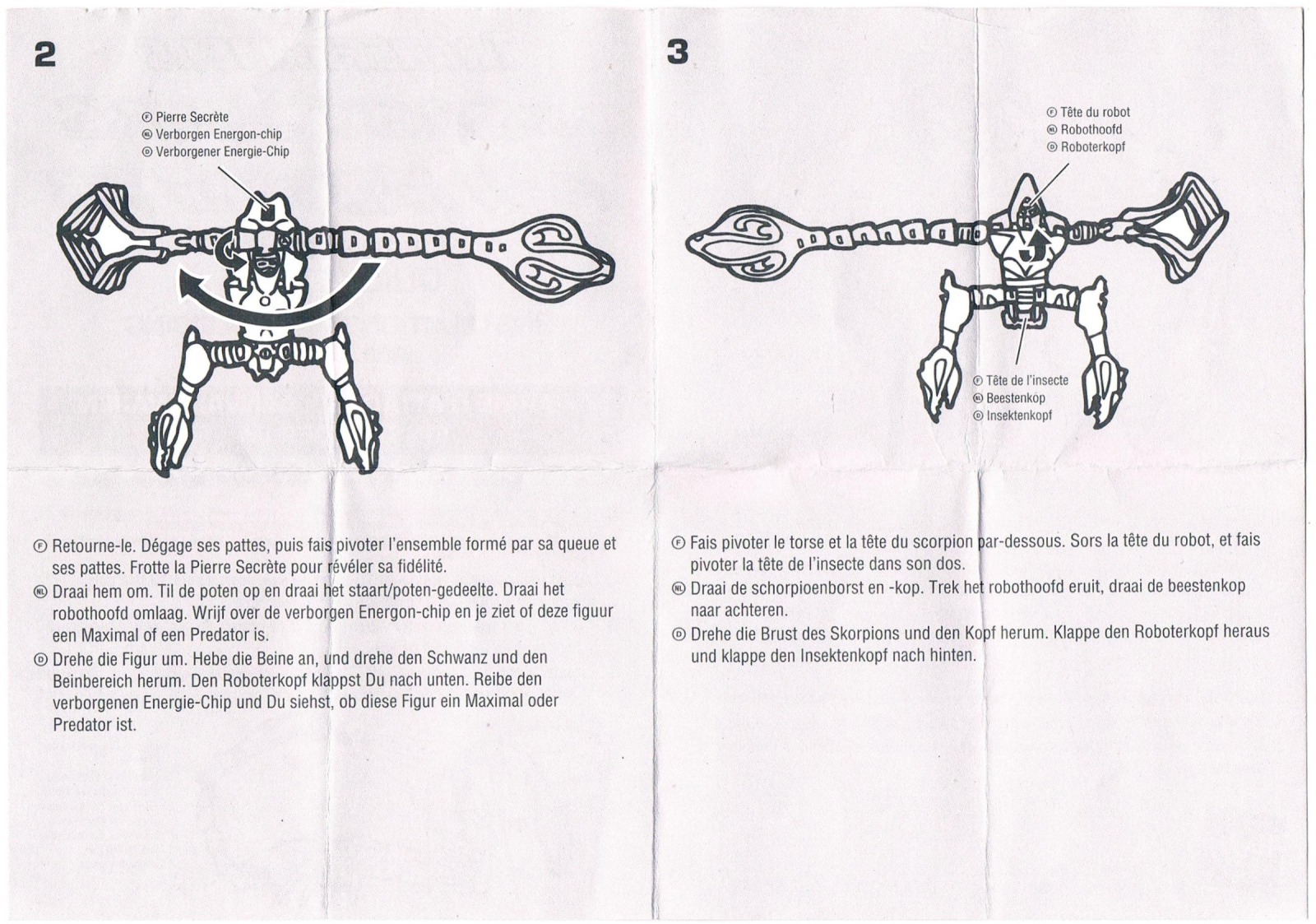 Quickstrike Instruction manual 1998 Hasbro/Takara 2