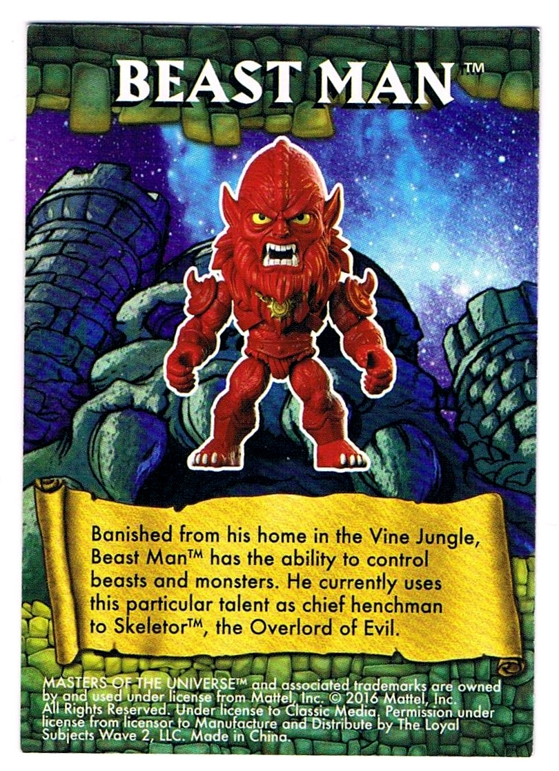 The Loyal Subjects - Info-card Red Beast man
