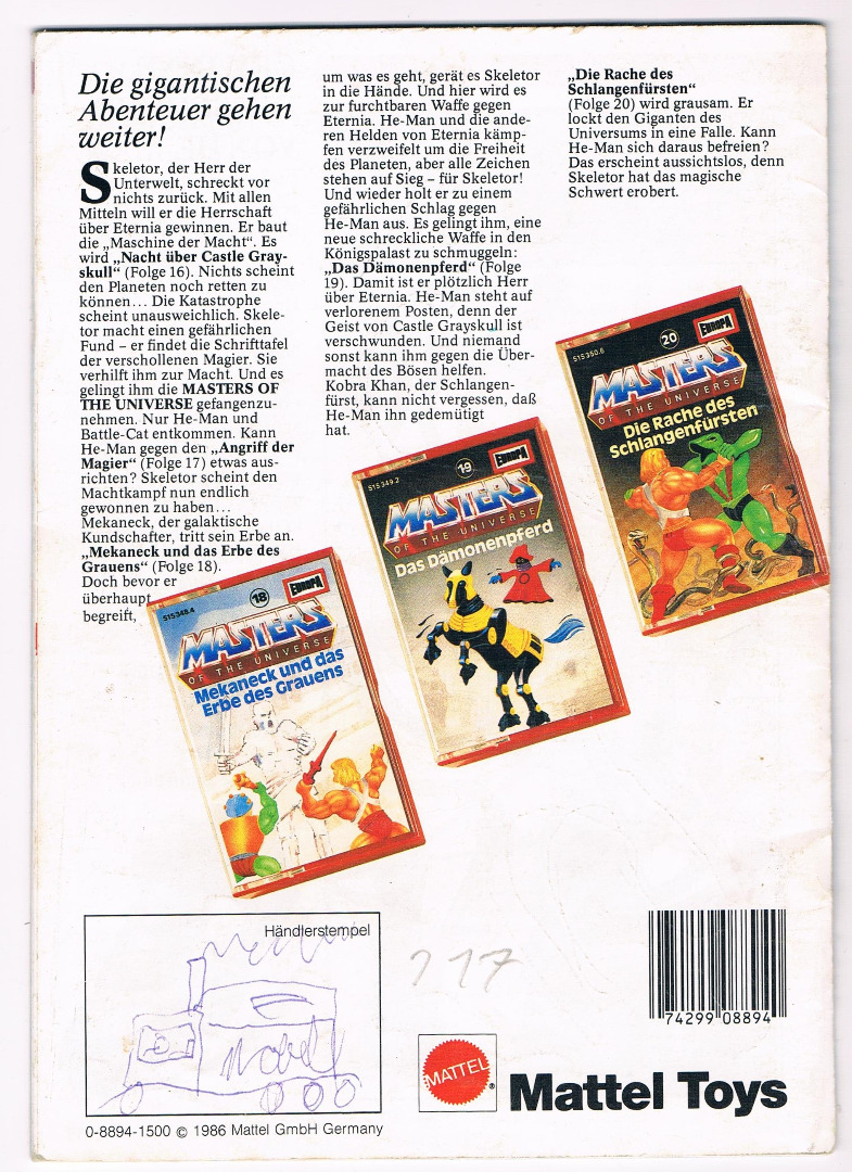 Masters of the Universe Magazin 1/87 - Werbeheft 9