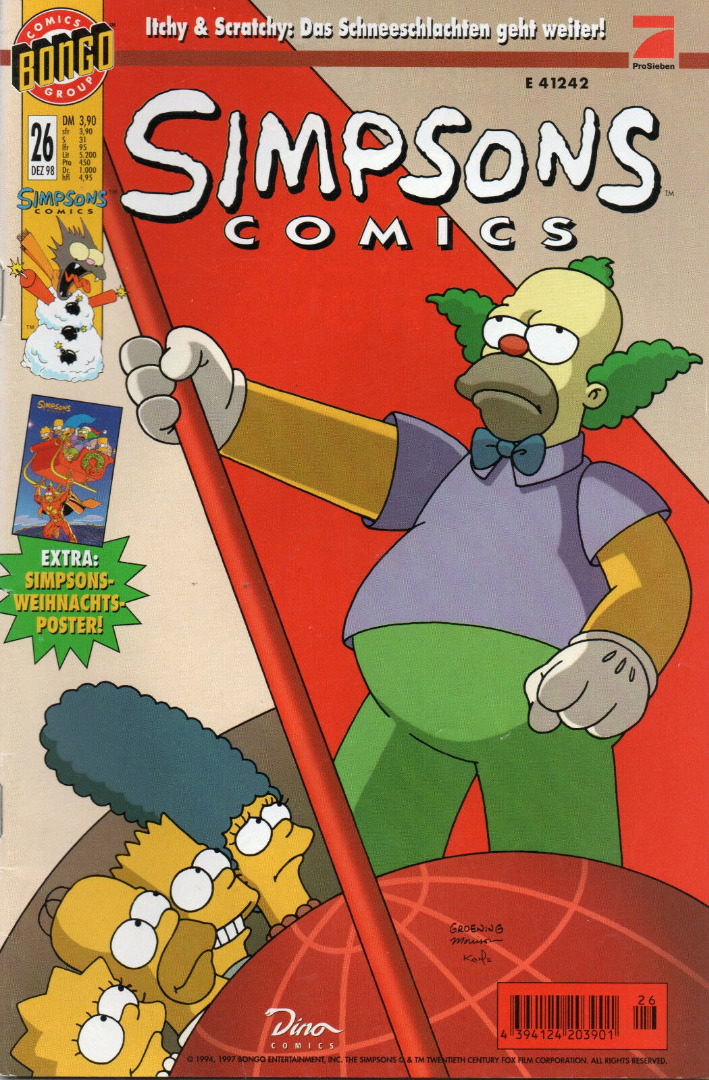 Simpsons Comics - Dezember 98 1998 - Ausgabe 26 - Dino Comics