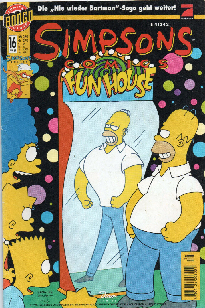 Simpsons Comics - Februar 98 1998 - Ausgabe 16 - Dino Comics