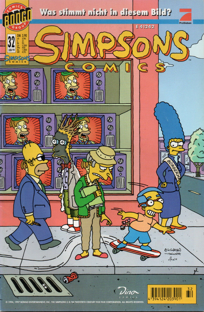 Simpsons Comics - Juni 99 1999 - Ausgabe 32 - Dino Comics