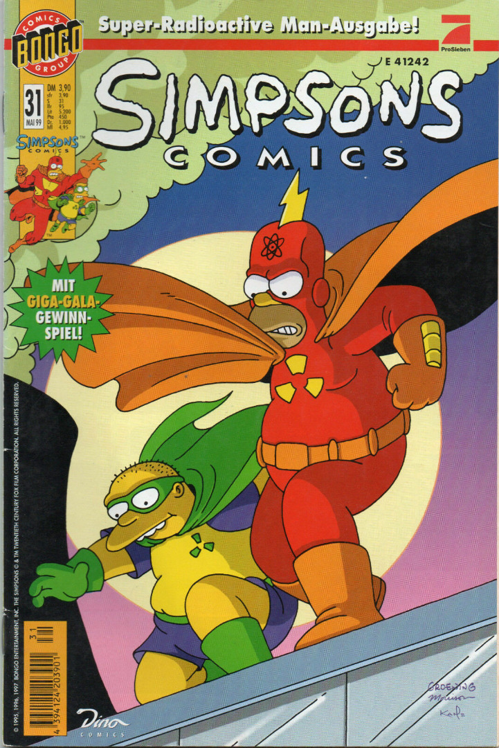 Simpsons Comics - Mai 99 1999 - Ausgabe 31 - Dino Comics