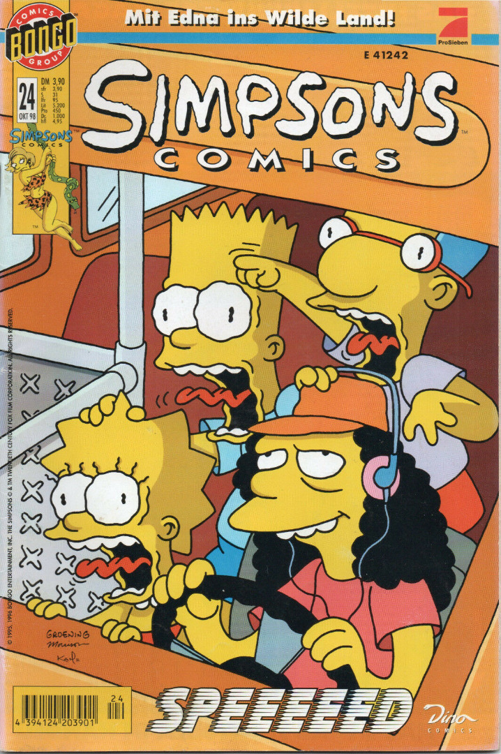Simpsons Comics - Oktober 98 1998 - Ausgabe 24 - Dino Comics