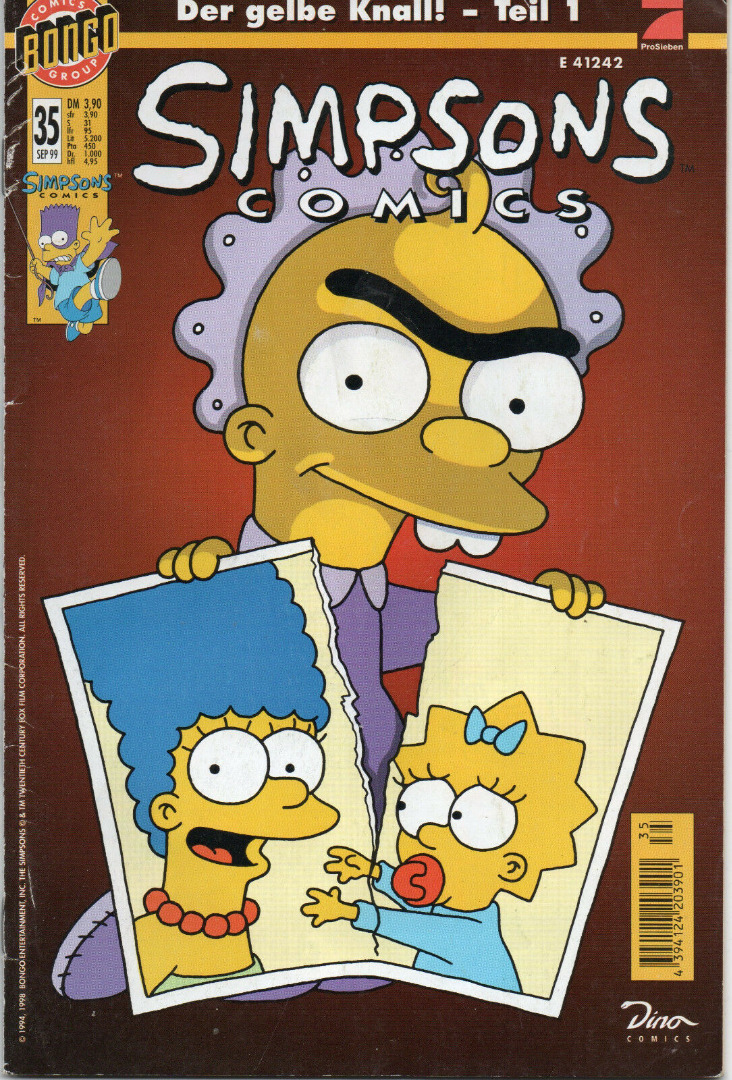 Simpsons Comics - September 99 1999 - Ausgabe 35 - Dino Comics