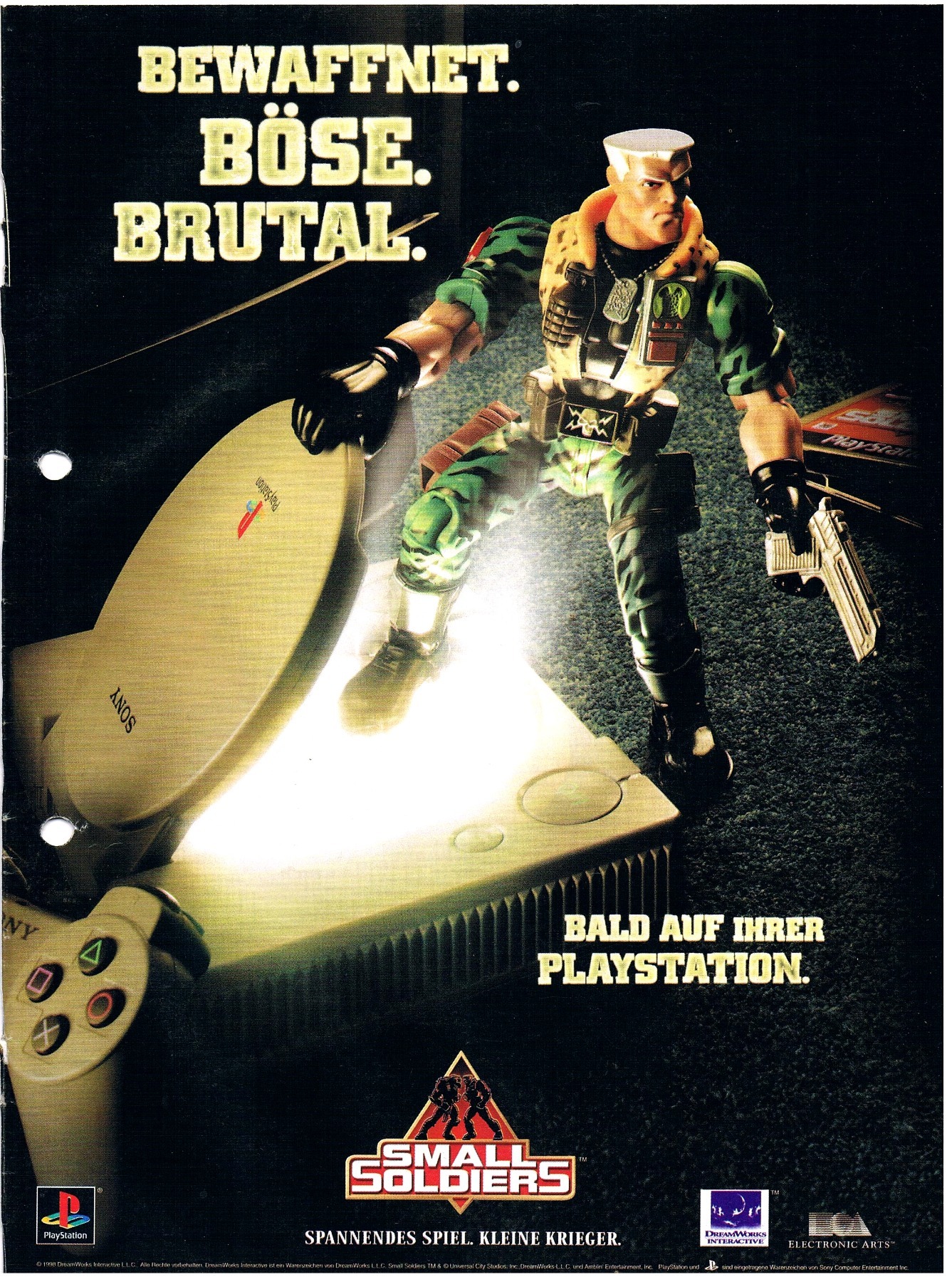 Small Soldiers - Werbung / Anzeige 1998 PlayStation 1/PSX